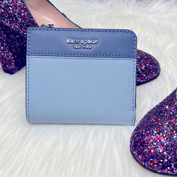 kate spade Handbags - KATE SPADE l Blue Jackson Color Block Trifold Wallet